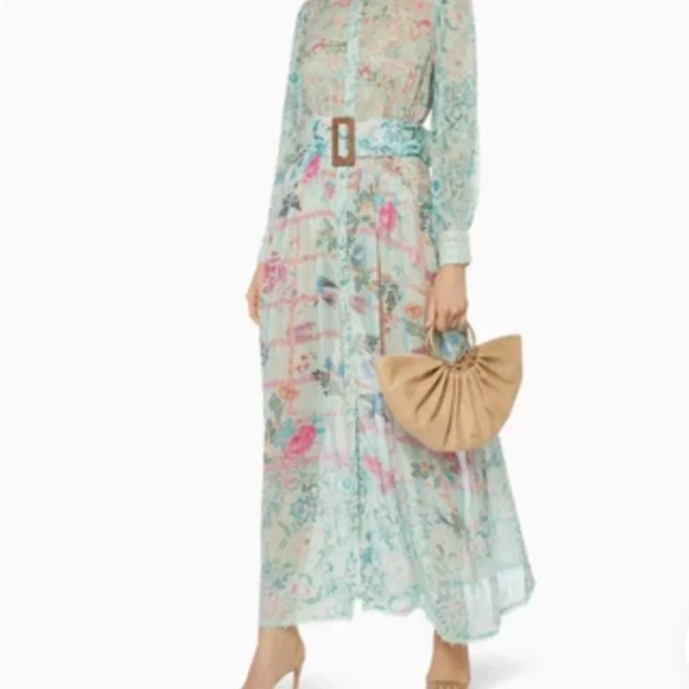 HEMANT & NANDITA Cosmic Floral Maxi Dress Sz. Small - Picture 1 of 13